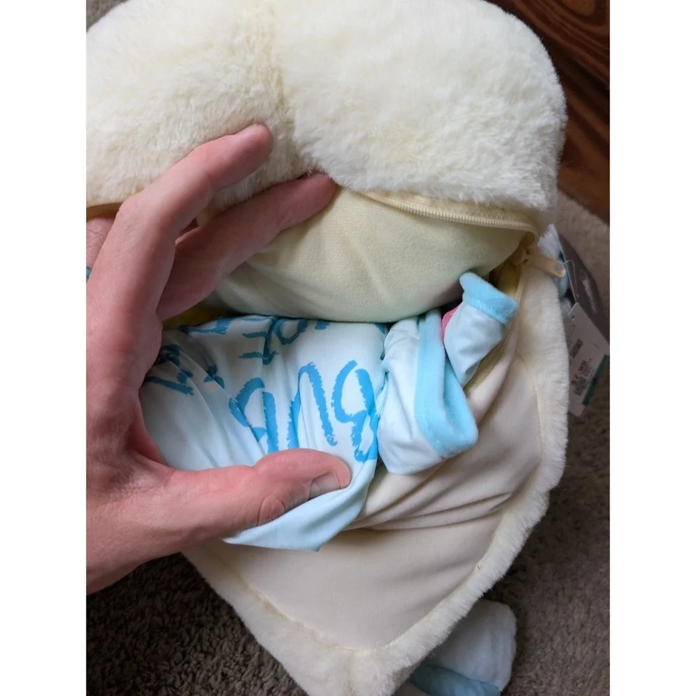Disney Japan Sleeping Flounder Plush & Blanket NWT Little Mermaid